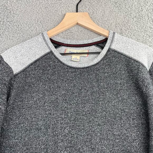 TOMMY BAHAMA Knit Sweatshirt Mens Large Colorblock Gray Casual Comfort Travel - Picture 2 of 9